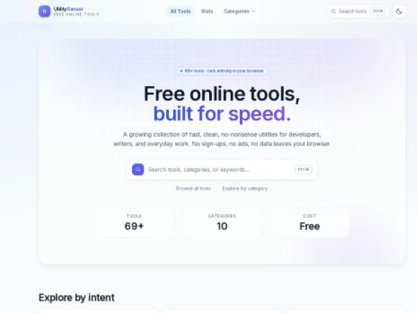 Screenshot of utilitysansar.com